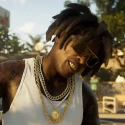 Gold-chain man in released GTA VI footage or artwork